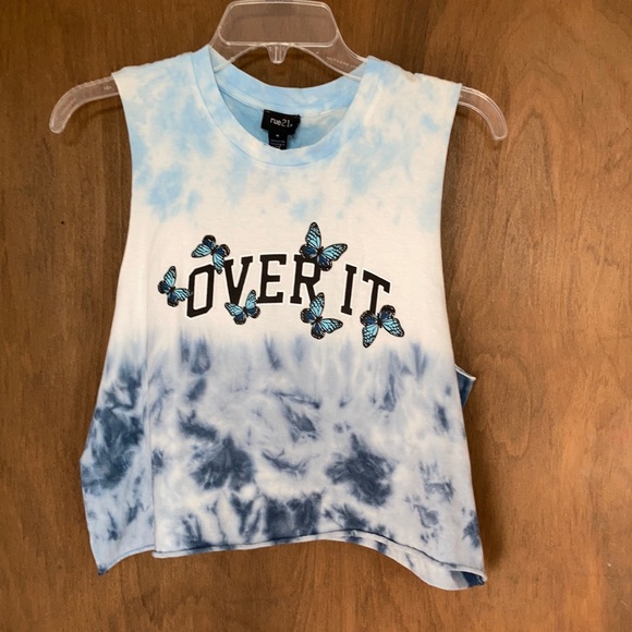 Relisted Rue21 Tie dye print  butterfly OVER IT sleeveless top cotton M jrs - Picture 5 of 12